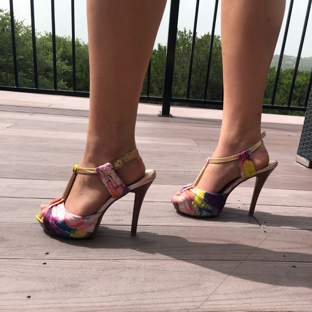 Multi-colored heels